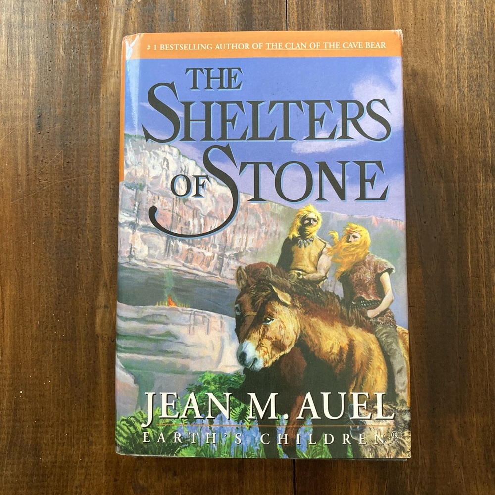 The Shelters of Stone by Jean M. Auel. 2002 Hardcover. Good Condition. Vintage!